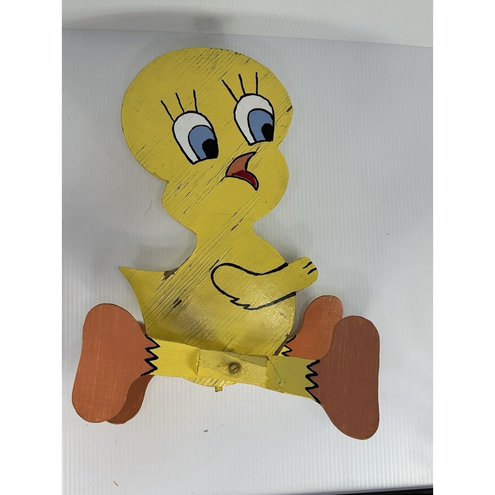 Vintage Folk Art‎ Wooden Whirligig Tweety Bird Cartoon Looney Tunes Yard Art